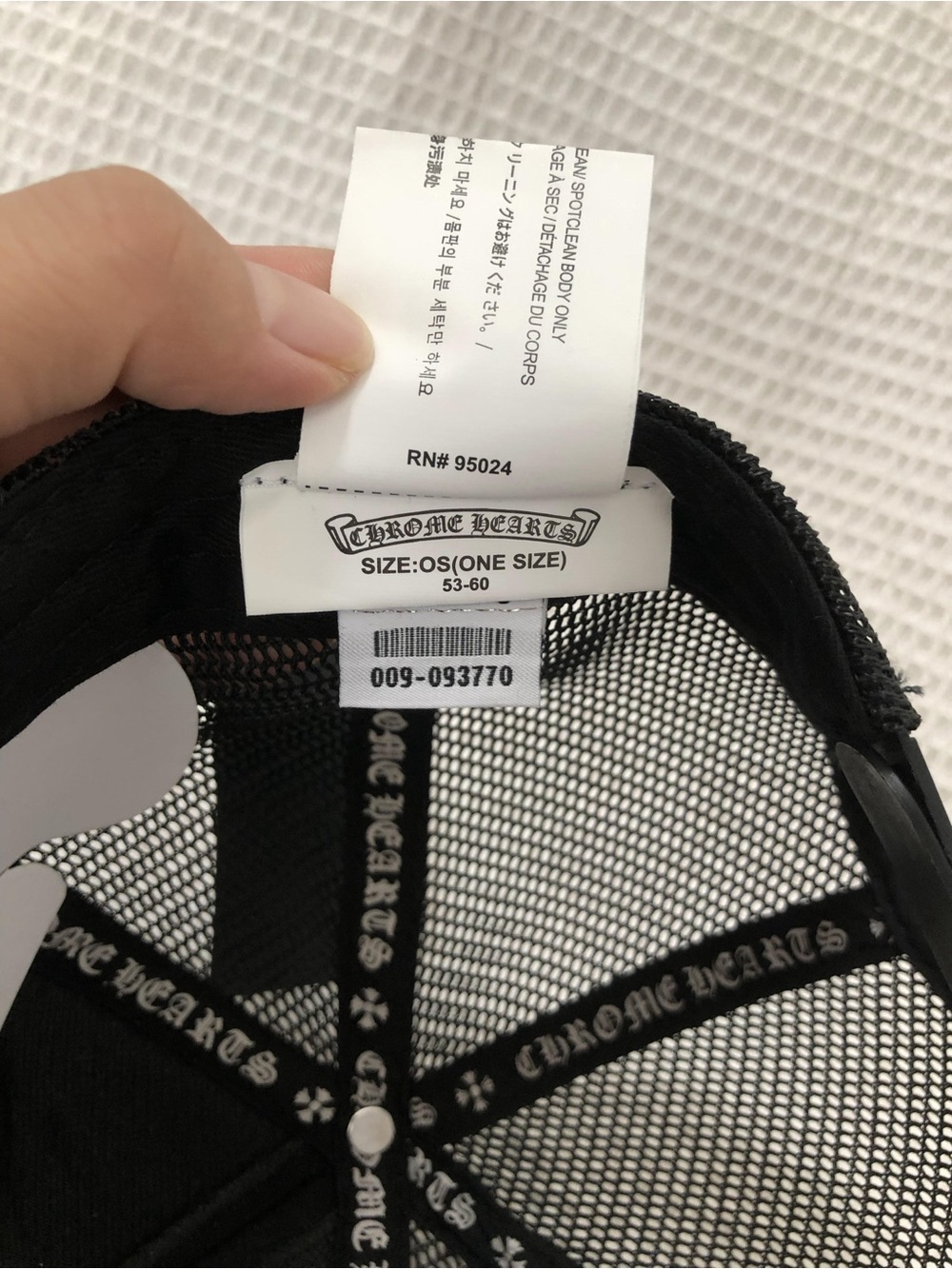 Chrome Hearts Black Trucker Hat White Embroidered Logo - Picture 12 of 12